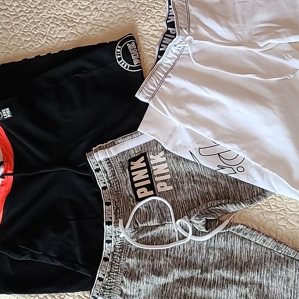 PINK brand joggers (bundle of 3 pairs) all are size small like new condition!!